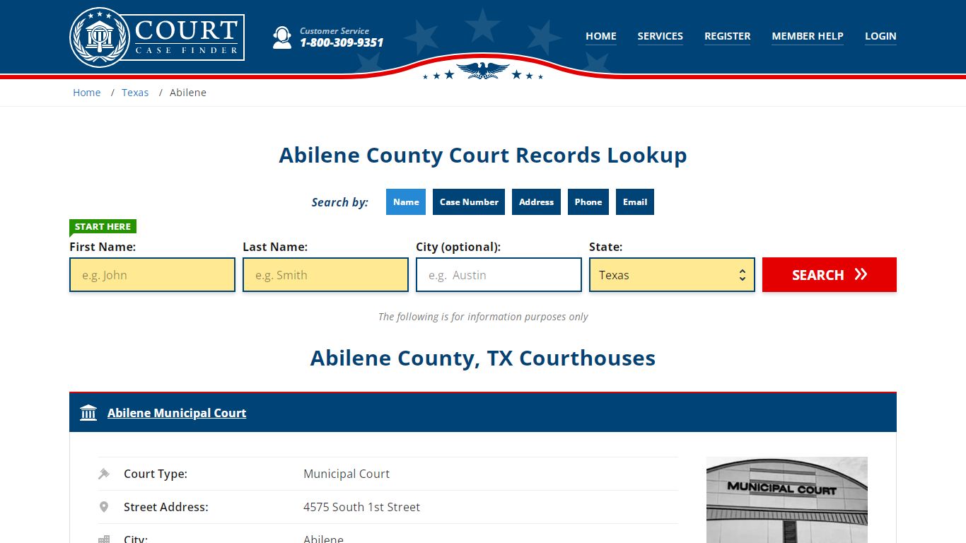 Abilene County Court Records | TX Case Lookup